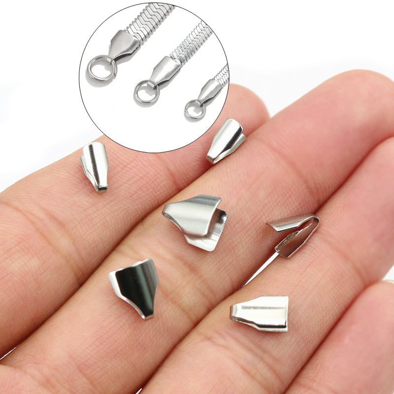 Jewelry Making Bead - 100 peças de aço inoxidável 2-7mm,