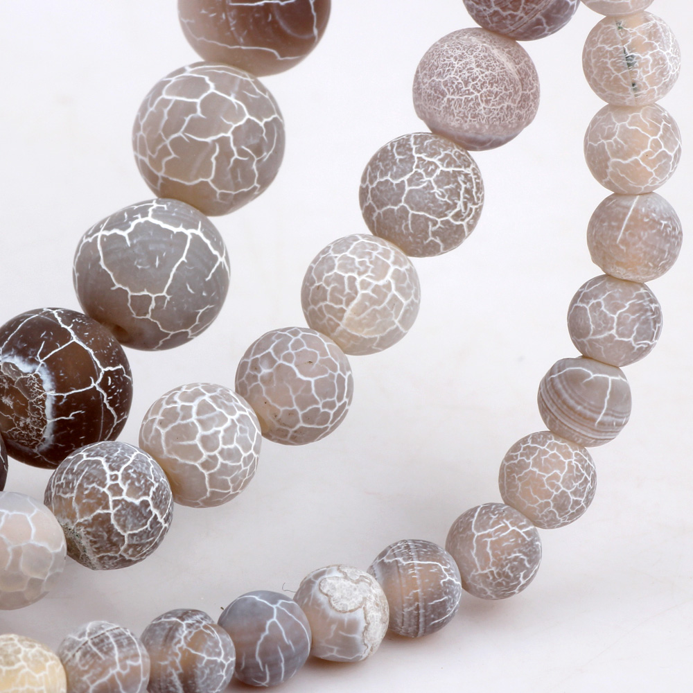 Jewelry Making Gemstones - 004 modelo 6mm/8mm/10mm fosco fosco café