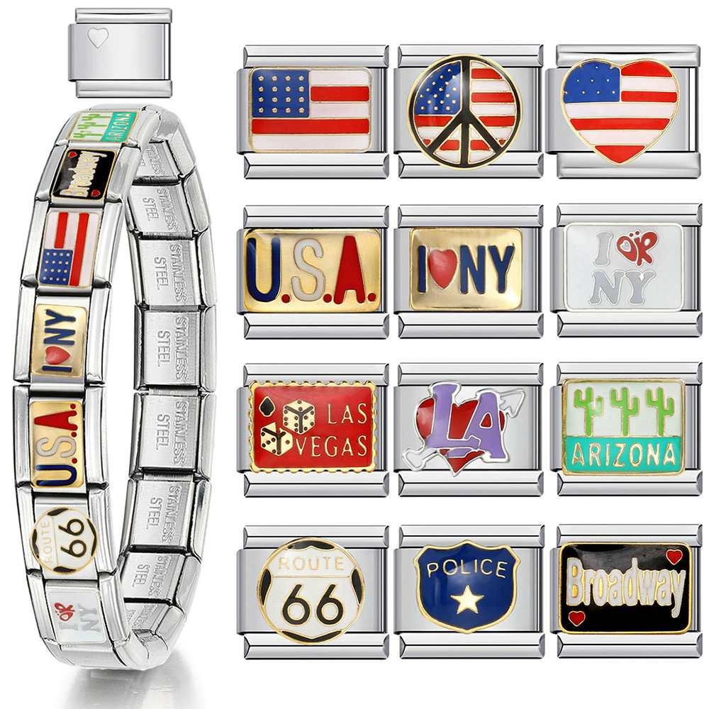 Jewelry Making In La - 1pc y2k italiano charme pulseira de