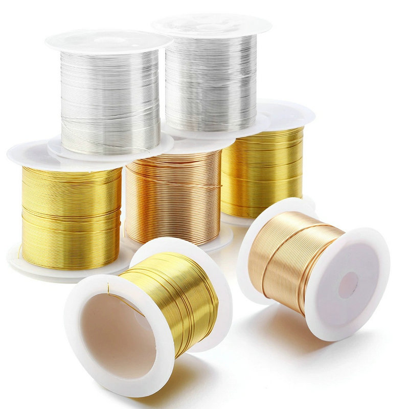 Jewelry Making Yarn - Fio de cobre para joias, 0.3-1.0mm,