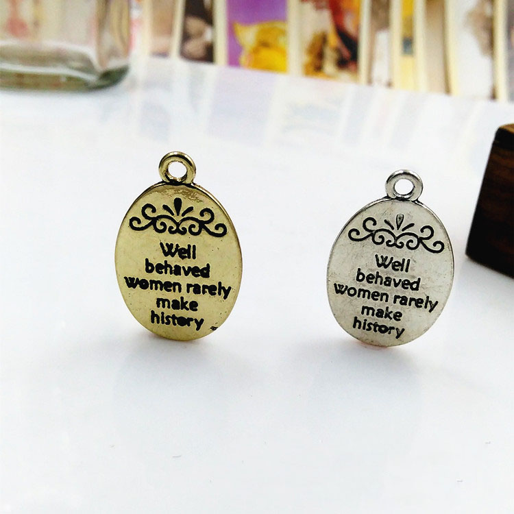 Jewelry Making History - 20 peças/lote 16x21mm bem comportado mulher