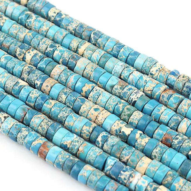 Jewelry Making Gemstones - Contas de Turquesa Natural Emperor Stone,