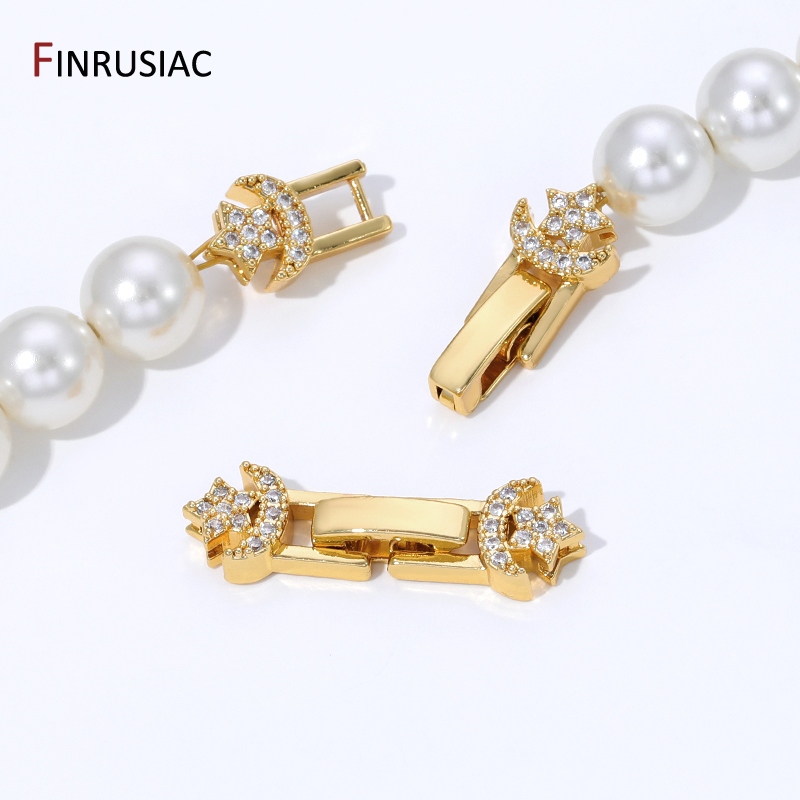Jewelry Making Bead - Conector de Fecho de Pérola em