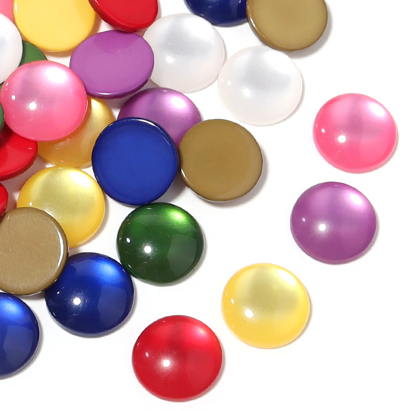 50 peças de Cabochões de Resin - Jewelry Making Gemstones avaliação e preço