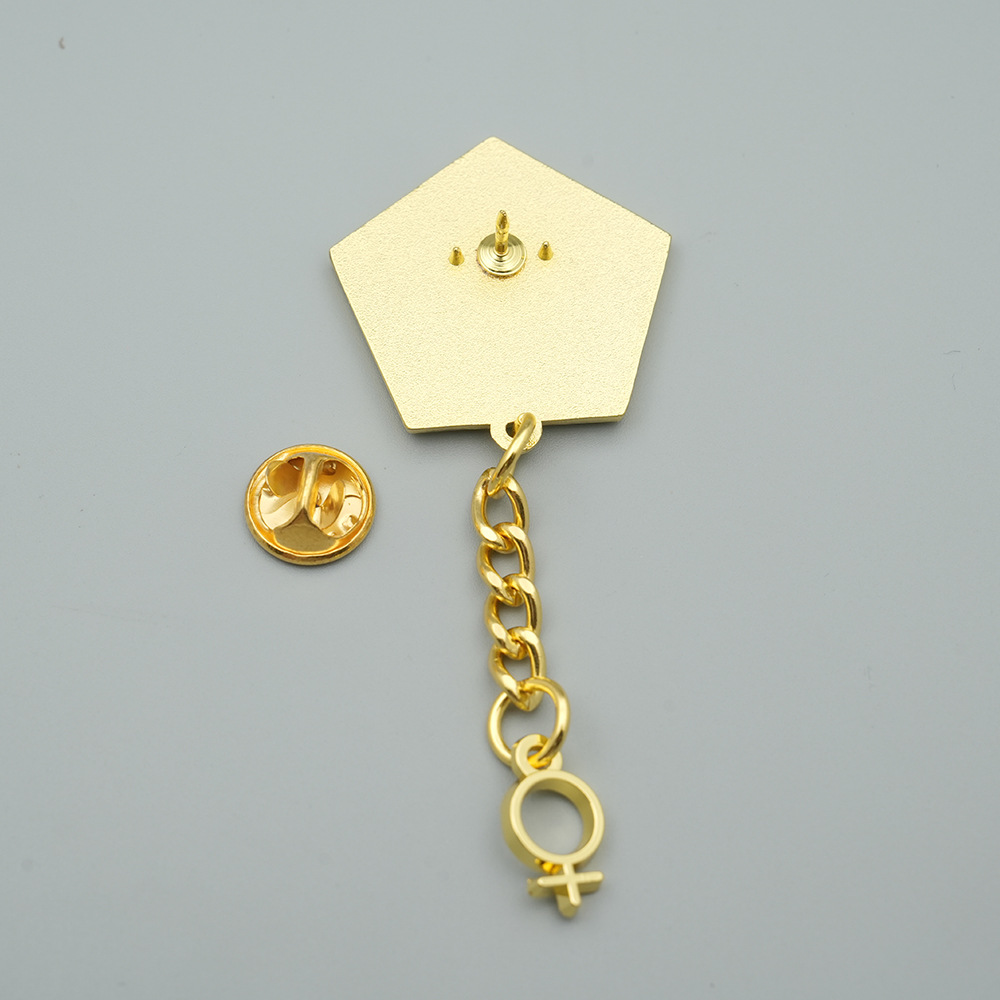 1PC Broche Feminista de Esmalt - Jewelry Making History avaliação e preço
