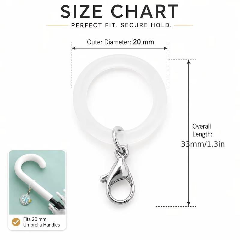 Anéis de silicone para alça de - Lobster Clasp Silver avaliação e preço