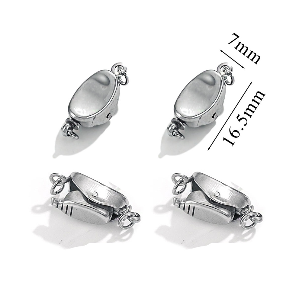 5 pçs titânio aço colar fivela - Jewelry Making Bead avaliação e preço