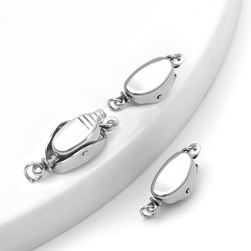 5 pçs titânio aço colar fivela - Jewelry Making Bead avaliação e preço