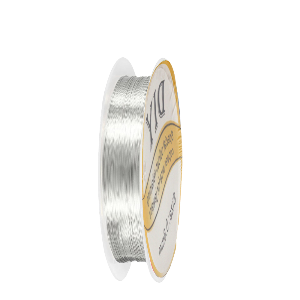 1 rolo de fio de cobre pratead - Jewelry Making Yarn avaliação e preço