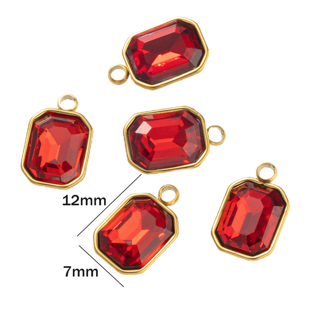5 pçs de aço inoxidável strass - Jewelry Making Gemstones avaliação e preço