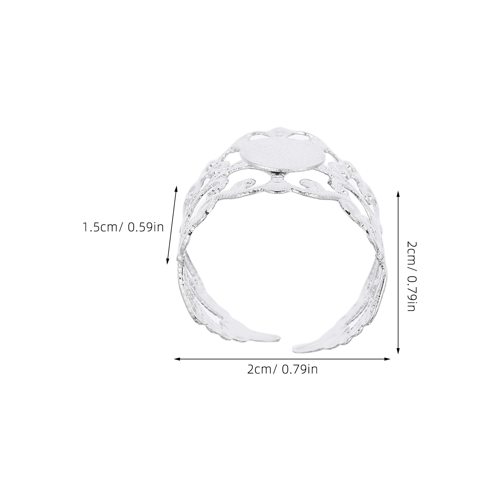 50 Peças de Anéis Ovais Ajustá - Jewelry Making Gemstones avaliação e preço