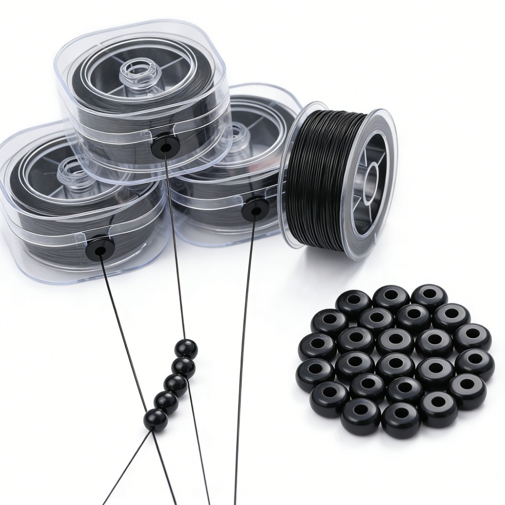 Fio Elástico Preto de Cristal  - Jewelry Making Yarn avaliação e preço