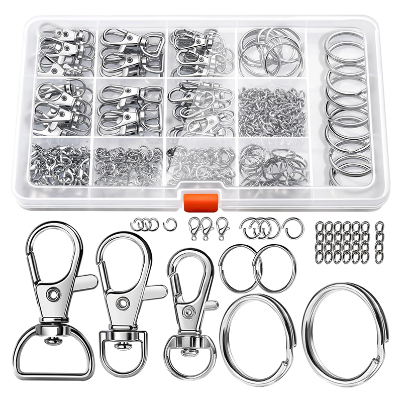 265 pçs kit de chaveiro de met - Lobster Clasp Silver avaliação e preço