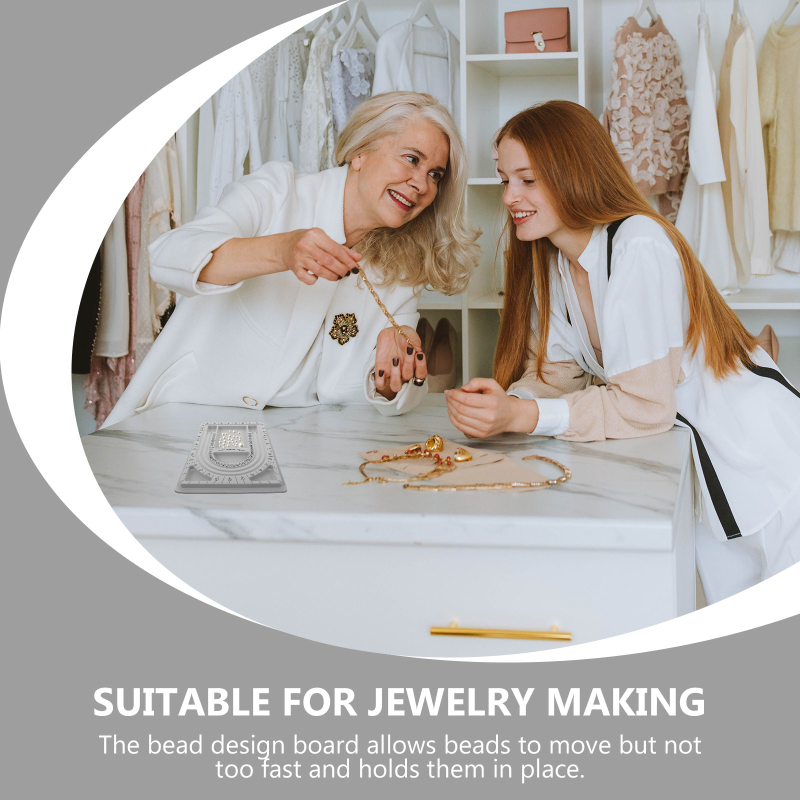 2 Peças Tabuleiro Organizador  - Jewelry Making Bead avaliação e preço
